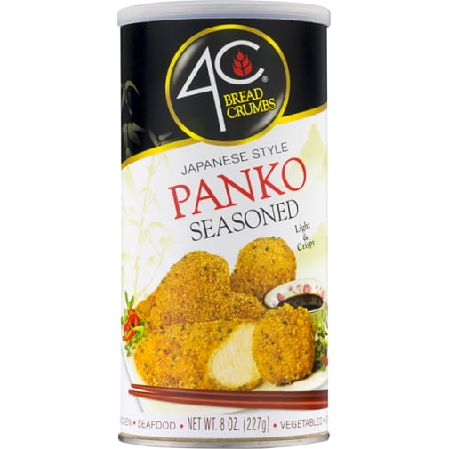 4C Japanese Style Seasoned Panko Bread Crumbs 8 oz. Canister