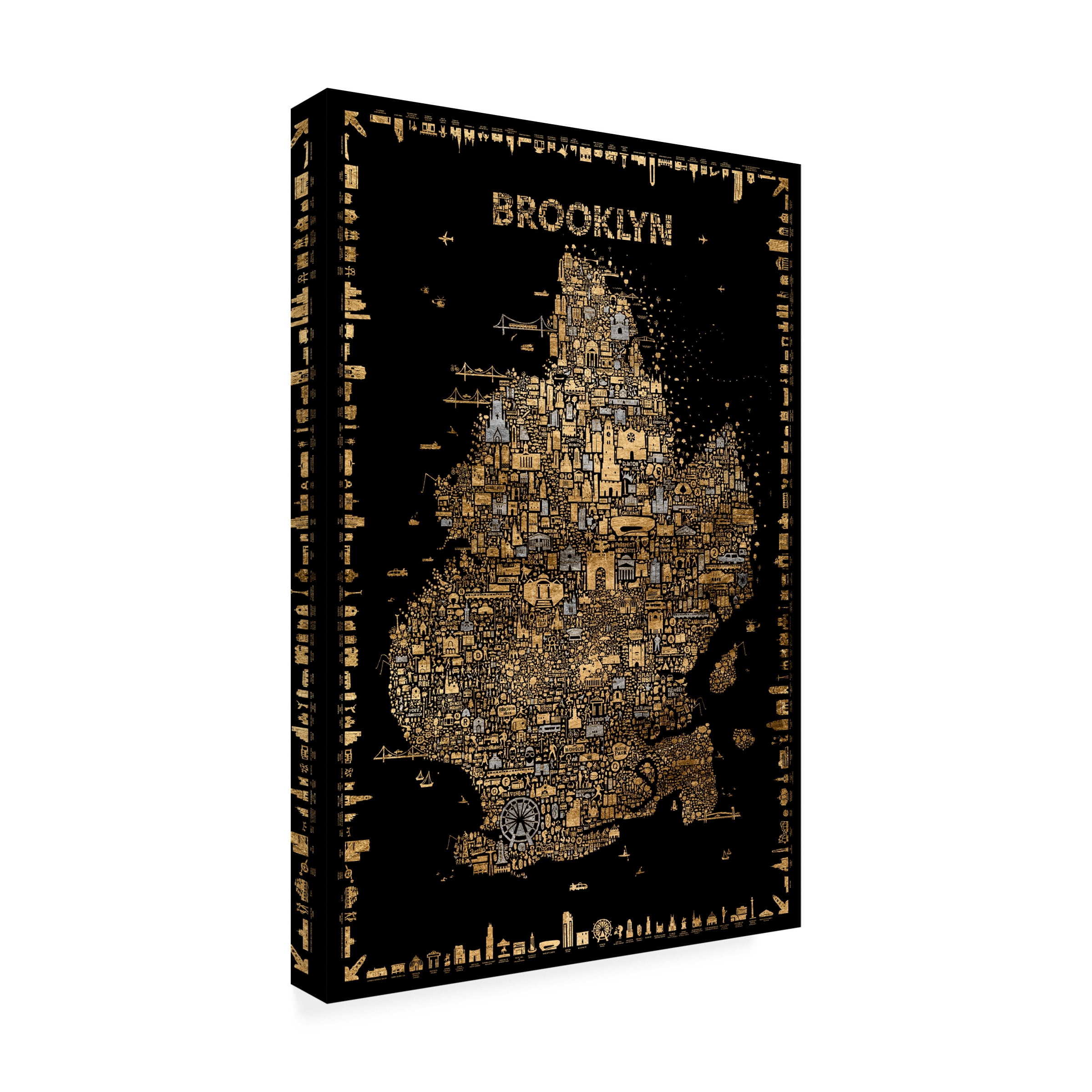 Rafael Esquer 'Glam New York Collection Brooklyn' Canvas Art