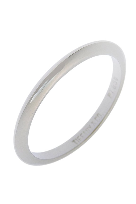 Pre-Owned Tiffany & Co. Knife Edge Ring, Size 8, Platinum 950, Approx. 2.2g, Women's.
