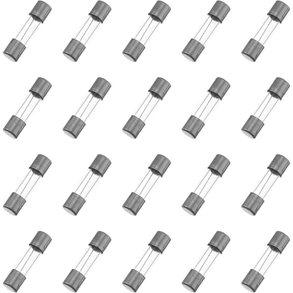 20pcs F5AL Christmas Light Fuses 8A 125V/8Amp 125Volt 5X 20mm/0.19 x 0.78 inch Glass Fuses Replacement for Outdoor C9 String Xmas Lights Fan.