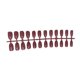 thumbnail image 5 of Vogacara 24 Uds uñas postizas forma de ataúd medio puntas de uñas brillantes herramientas de manicura pestañas adhesivas limas de dedos Type2 NO2, 5 of 6