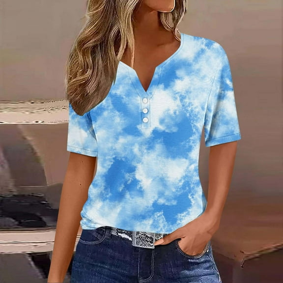 Pohista Women's Summer Tops Jersey Shirts for Women Lightweight Tops & Blouses Cotton Cotton Blouses for Women Short Sleeve my items saved for later