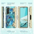 thumbnail image 3 of i-Blason Cosmo Screen Protector Cell Phone Case for Samsung Galaxy Z Fold 5, Ocean, 3 of 10