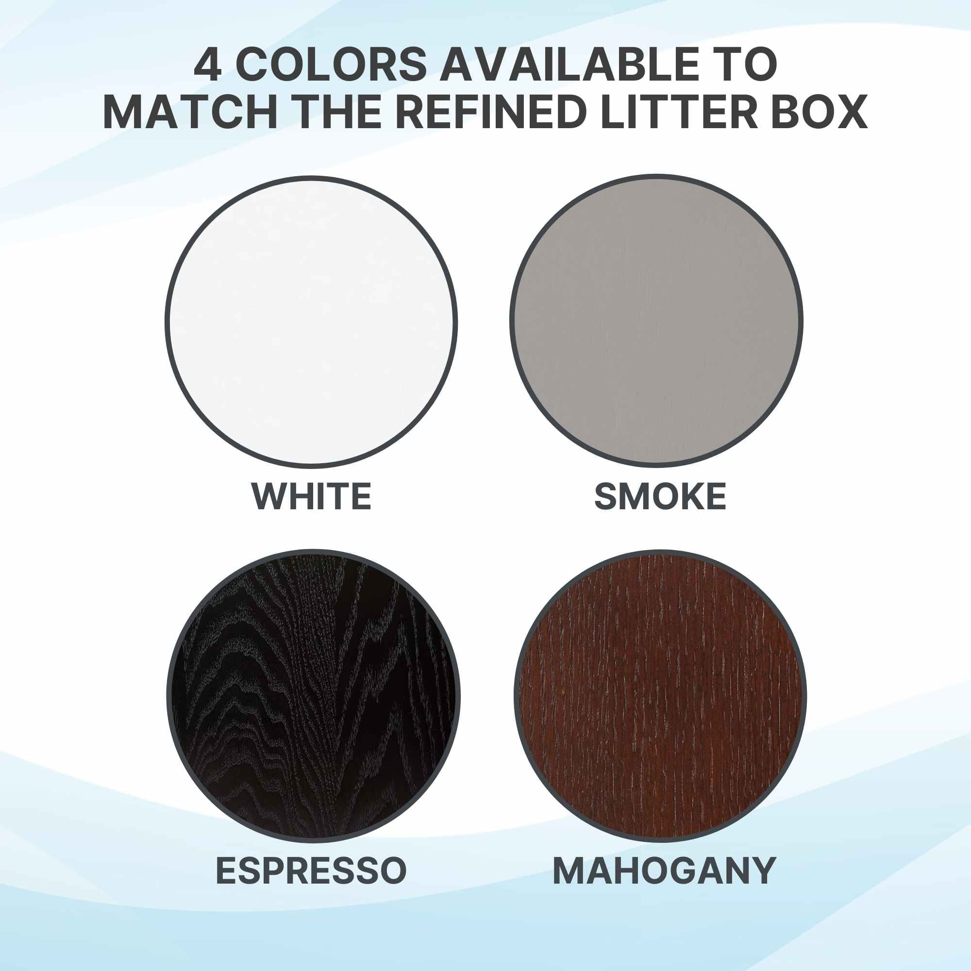 The Refined Feline Litter Catch for the Refined Litter Box, Mahogany