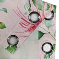 thumbnail image 4 of Ambesonne Grommet Curtain, , 50"x120", Dark Pink Rose Fern Green, 4 of 5