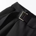 thumbnail image 5 of Gyexs Mens Chinos Pants Stretch Elastic Waist Flat Front Dress Slacks Casual Dress Loose Fit Slacks Trousers Spring Summer Clothes Black, Szie XL, 5 of 6