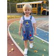 thumbnail image 6 of RUINIXCW Toddler Girl Boy Back to School Overalls Shorts Kids Pre Kindergarten Outfits Baby Boys Girls First Day of School Outfit Pencil Apple Letter Embroidery Adjustable Strap Fall Summer Jumpsuit, 6 of 9