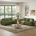 thumbnail image 4 of BLAZANT 90" 3 Seater Sofa Couch with Deep Seat, 90" Modern Upholstered Sofa with Armrests, Easy Installation, Comfy Couches for Living Room, Apartment,Green, 4 of 11