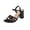 Black, variant on DIVVce Sandals Women Open Toe With Multi Thin Strap And Block Heel Footwear For Parties And Casual Outings