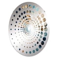 thumbnail image 2 of Designart "Captivating Blue Storm Art I" Storms Spiral Dot Round Wall Mirror - Landscapes Oval Printed Decorative Mirror - Multiple Color Options, 2 of 5