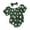 Green, variant on Newborn Girl Outfit, 6 12 18 24M Short Sleeve Pleated Flower Print Bodysuit with Headband Summer Clothes