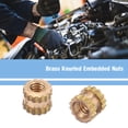 thumbnail image 4 of M2 Brass Cylinder Knurled Round Molded in Insert Embedded Nuts (M2*4*3.5; 100pcs), 4 of 5