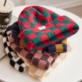 thumbnail image 4 of Stay Cozy this Winter with Women‘s Checkerboard Skull Caps, 4 of 6
