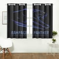 thumbnail image 2 of MKHERT Dark Panther Window Curtains Kitchen Curtain Room Bedroom Drapes Curtains 26x39 inch, 2 Piece, 2 of 3