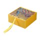 thumbnail image 1 of Caja de regalo Qarigey de tela con brazalete de joyería Borlas de estilo chino Color Amarillo 10*10*4cm, 1 of 6