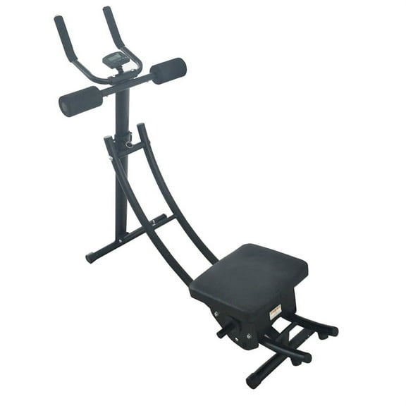 INTBUYING ABS Abdominal Exercise Machine Ab Crunch Coaster Fitness Body Muscle Trainer Workout