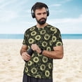thumbnail image 4 of Wukai Sunflowers Print Men's Short-Sleeved Mesh T-Shirt,Quick-Dry Short Sleeve Workout T-Shirt-3X-Large, 4 of 8