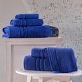 thumbnail image 2 of Hawmam Linen Bathroom Set - Royal Blue - 6 Piece Set Includes 2 Bath Towels, 2 Hand Towels, 2 Washcloths - Soft, Plush, Quickdry, Super Absorbent - 100% Turkish Cotton, Hotel Quality, Eco Friendly, 2 of 6