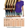 thumbnail image 2 of Avamo Femmes Tops Manches Courtes T-Shirts Col Rond Drôle Tees Vacances Tunique Blouse Noir M, 2 of 2