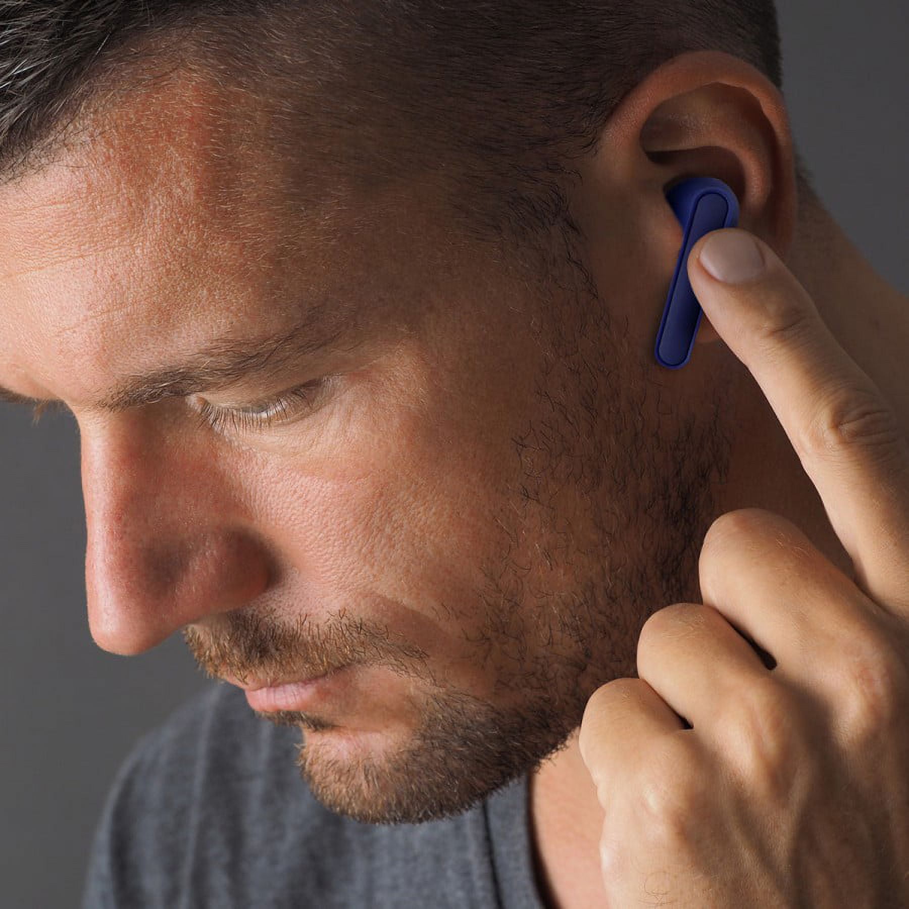 Zunammy Rubberized Wireless Earbuds with Matching Wireless