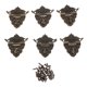thumbnail image 2 of 6 Unids / Set Joyería De Bronce Caja De Pestillo Cerradura Decorativa, 2 of 9