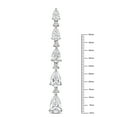 thumbnail image 4 of Created Forever Women's 12 1/2ct TW Lab Grown Diamond 14k White Gold Drop Earrings, 4 of 7