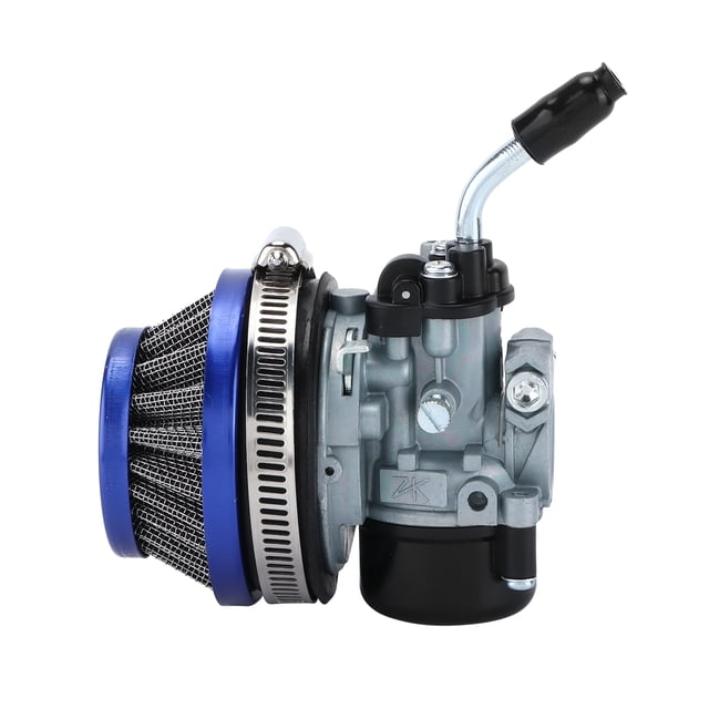Carburador de motocicleta con filtro de aire de repuesto para motores de 2 tiempos de 49 cc, 66 cc, 70 cc y 80 cc.