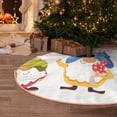 thumbnail image 5 of Fotbe Autumn Funny Gnomes Pattern Christmas Tree Skirt, Tree Skirts Plush Christmas Decorations, Christmas Tree Skirts Xmas Decorations Holiday Party Decor-36", 5 of 6