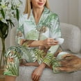 thumbnail image 6 of Fotbe Watercolor African Animals Wildlife Pattern Long Sleeve Pajama Set for Women,Sleepwear Set,2-piece Loungewear Set,Soft PJs Comfy Nightwear with Pockets -XX-Large, 6 of 7