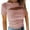 Pink, variant on ALLLIST Womens Tops Clearance Black Short Sleeve Hollow Solid Crew Neck T-Shirts Womens T Shirts M
