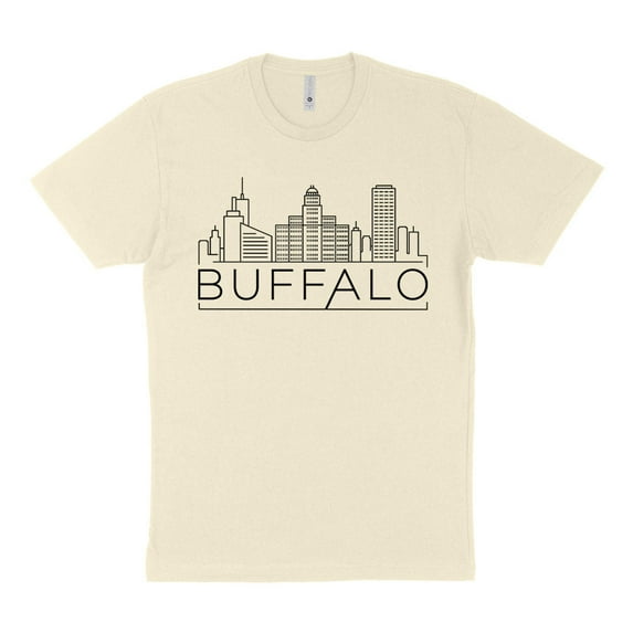 Skyline Buffalo New York Shirt Unisex Medium Natural