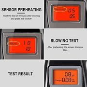 Portable Digital Breath Alcohol Tester – Handheld Breathalyzer with LCD Display, Personal Use Alcohol Detector