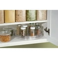 thumbnail image 3 of IDesign Linus Lazy Susan Turntable Spice Organizer Rack for Kitchen Pantry, Cabinet, Countertops, 11", Clear, 3 of 7