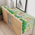 thumbnail image 4 of Easter Bunny Table Runner - 70 Inch Long, Kitchen Dining Table Runner Dresser Scarves, Spring Easter Eggs Chicken Sage Green Plaid Farmhouse Decor for Coffee Tables Wedding Party Banquet, 4 of 8