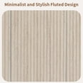 thumbnail image 3 of BFJDM Modern Fluted Buffet Sideboard Cabinet, 64 inch, 4 Doors, Adjustable Shelves, Storage Console for Dining Room, Rock Grey, 3 of 11