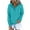 Light Blue, variant on FNFYFH Womens Button Down Hoodies Drawstring Solid Color Hooded Sweatshirt Long Sleeve Half Button Pullover Tops with Pocket
