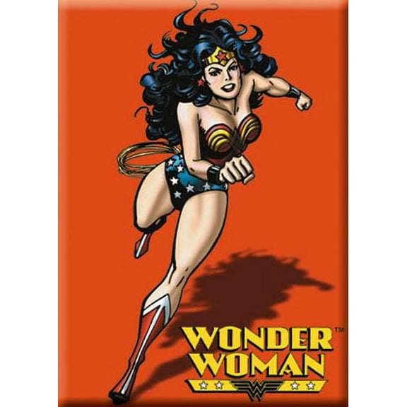 Wonder Woman Red Background Refrigerator Magnet