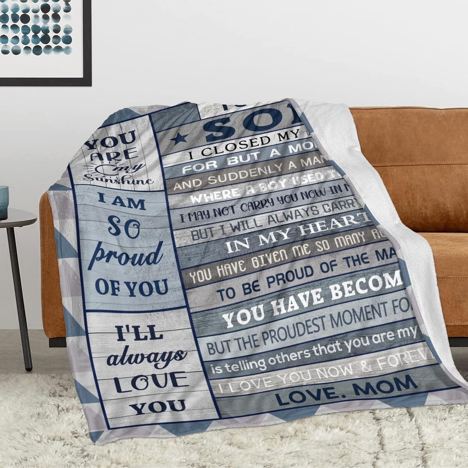 Gifts for Son, Son Gifts, Son Gifts from Mom, Gifts for Grown Son, Best Gifts for Adult Son, Birthday Gifts for Son Throw Blankets, Son Birthday Gifts, Graduation Gift Idea