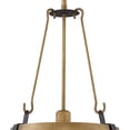 thumbnail image 3 of 1 Light Medium Drum Chandelier In Traditional-Rustic-Industrial Style 15.25 Inches Wide By 19.75 Inches High-Rustic Brass Finish Hinkley Lighting, 3 of 9