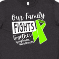 thumbnail image 4 of Inktastic Our Family Fights Together Lymphoma Awareness Lime Ribbon Youth T-Shirt, 4 of 5