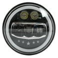thumbnail image 2 of Motorcycle Headlight, 7in Universal 12V H3 Round Motorcycle LED Headlight 6000K 3000LM White Light Front Headlamp, 2 of 8