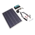 thumbnail image 4 of Kit de cargador de batería de panel solar, panel solar de silicio monocristalino de 20 W, 18 V, 50 A, MPPT, controlador estabilizador de voltaje USB dual para vehículos recreativos al aire libre, 4 of 5