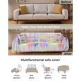 thumbnail image 3 of Gradient Rainbow Sofa Couch Covers for 3 Cushion Couch,Washable L Shape Sectional Sofa Covers for Loverseat/Pet/Kid,Abstract Contemporary Colorful Art Slipcover Throw Blanket Futon Cover 71x134, 3 of 8