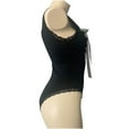 thumbnail image 5 of jsaierl Black Bodysuit Women Lace Sexy Square Neck Sleeveless Tank Top One Piece Racerback Bodycon Pajamas Jumpsuit Shapewear, 5 of 9