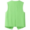 thumbnail image 4 of DondPO Womens Vest Women's Autumn and Winter Vest Small Waistcoat Suit Waistcoat Women's Outerwear Vests Vest Women Trendy Green 3XL, 4 of 6