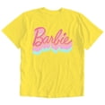 thumbnail image 3 of Barbie Abstract Logo Mens and Womens Short Sleeve T-Shirt (Yellow, S-XXL), 3 of 6