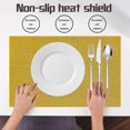 thumbnail image 2 of Tapis de Table Pvc de Style Européen en Lin Épaissi Isolation Thermique, 2 of 4