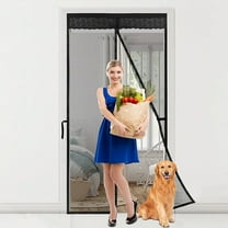 High-Density Magnetic Screen Door Mesh for Home and Patio, Tear Resistant Backdoor Screen Net with Magnetic Closure Fit for Door Size:39x83 Inch