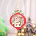 thumbnail image 3 of Matsuzay Mini adorno de de Navidad Santa Claus colgante con ventana decoración de pared hogar rústico Año Nuevo decoración de arte Kits de decoración para fiestas Bola Matsuzay HA009996-02, 3 of 6