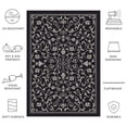 thumbnail image 6 of Safavieh Courtyard Nanda Botanical Indoor/Outdoor Area Rug, Black/Sand, 4' x 5'7", 6 of 10